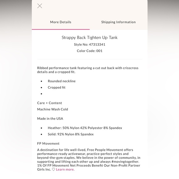 FP Movement by Free People - Tighten Up Tank in XS/S Gray - Picture 9 of 9